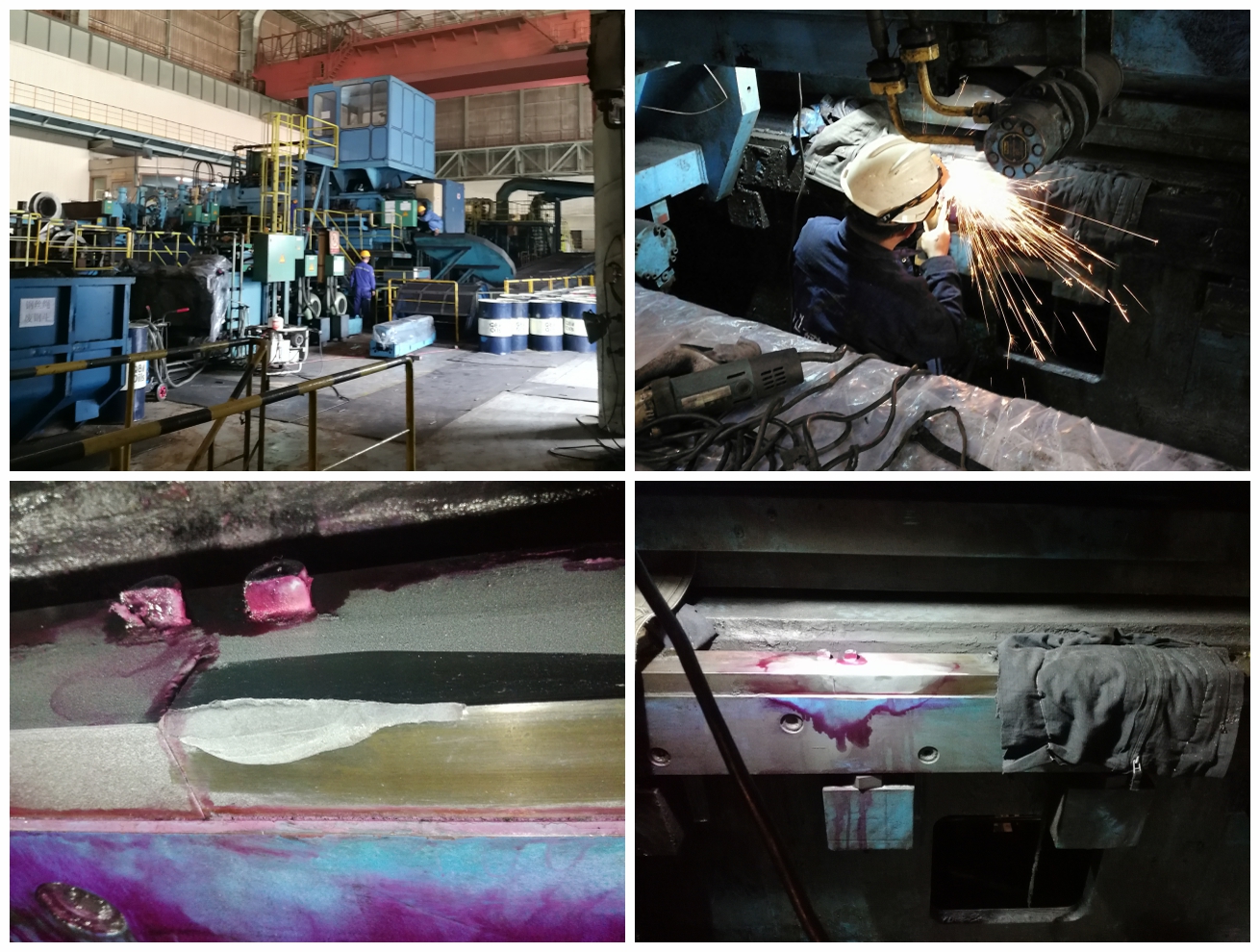 米巴赫焊机导轨损伤修复