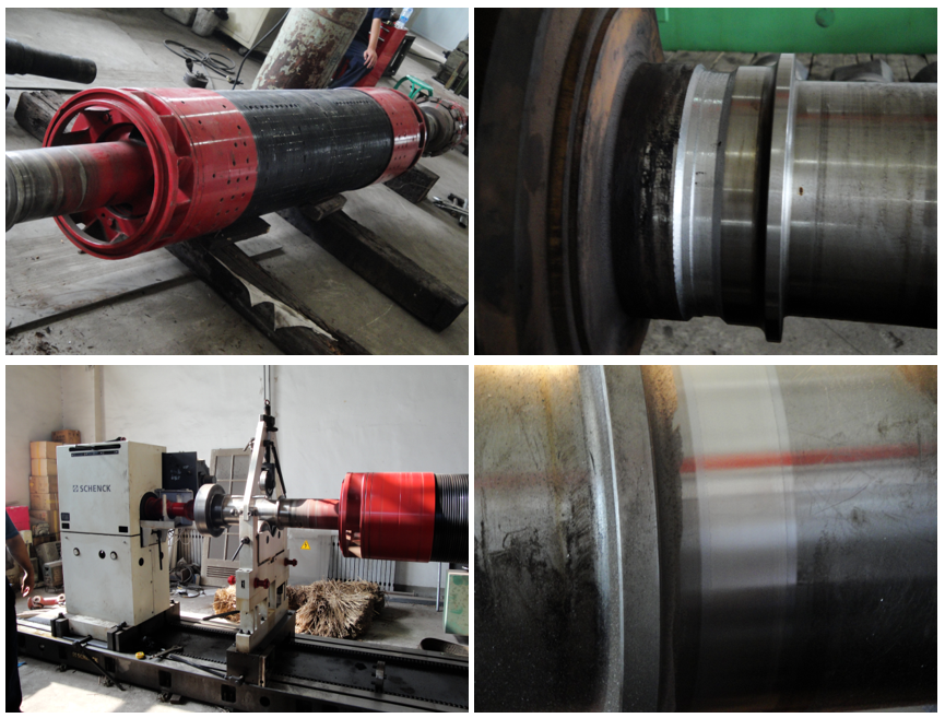 电机轴轴颈磨损修复