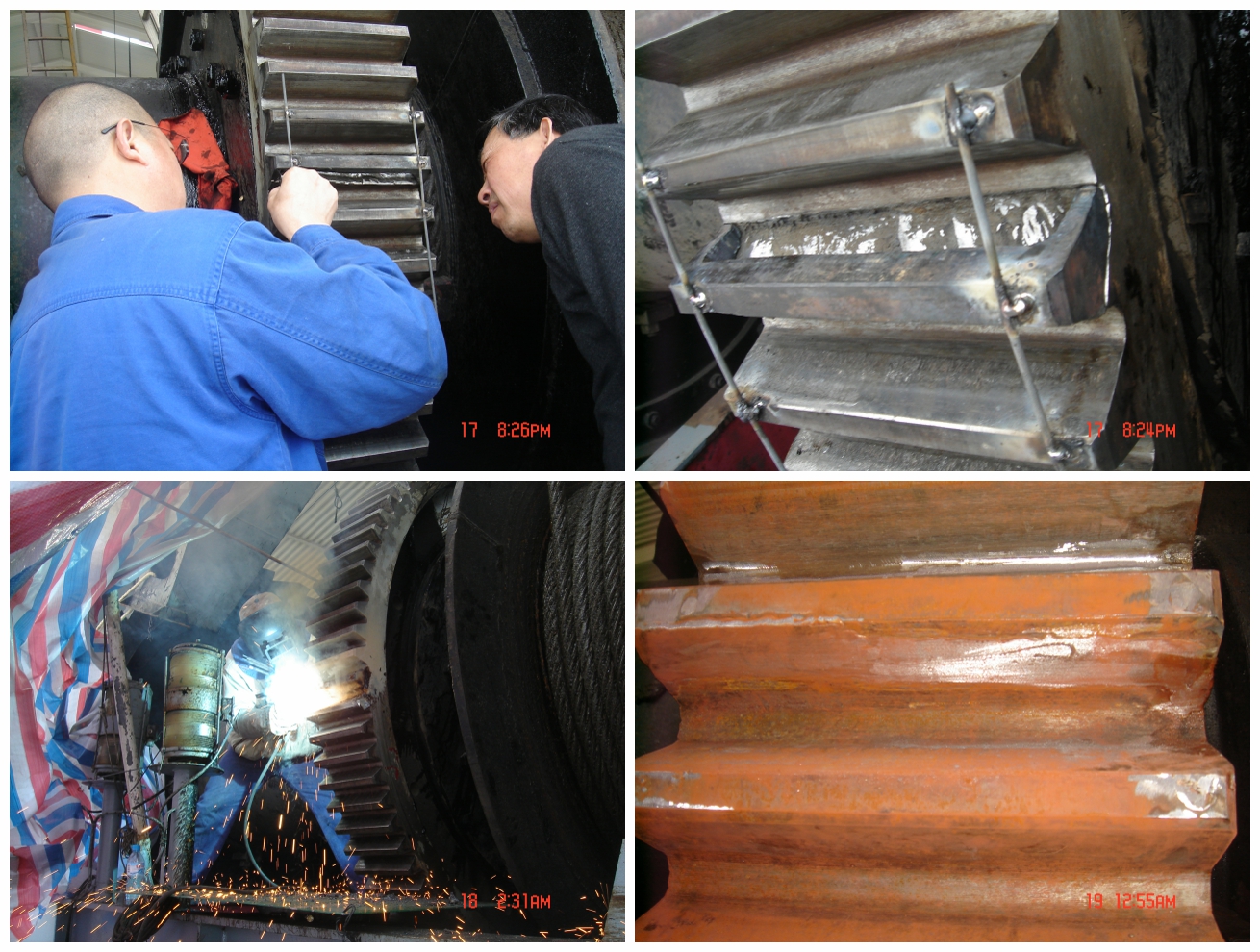 1000吨起重船齿轮断裂修复