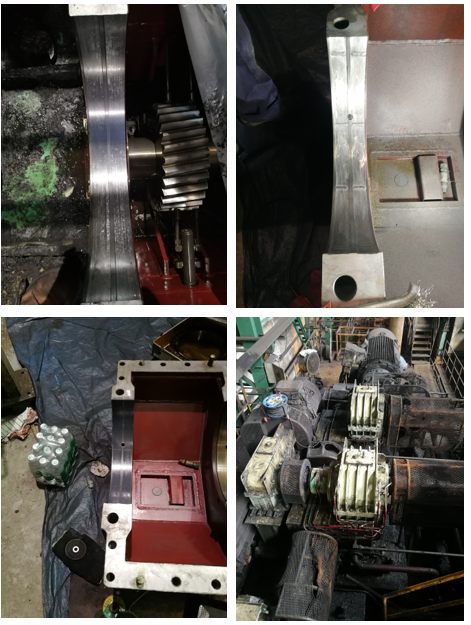 拉矫机减速机轴承孔磨损修复