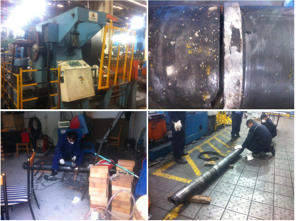 松卷机主轴断裂修复