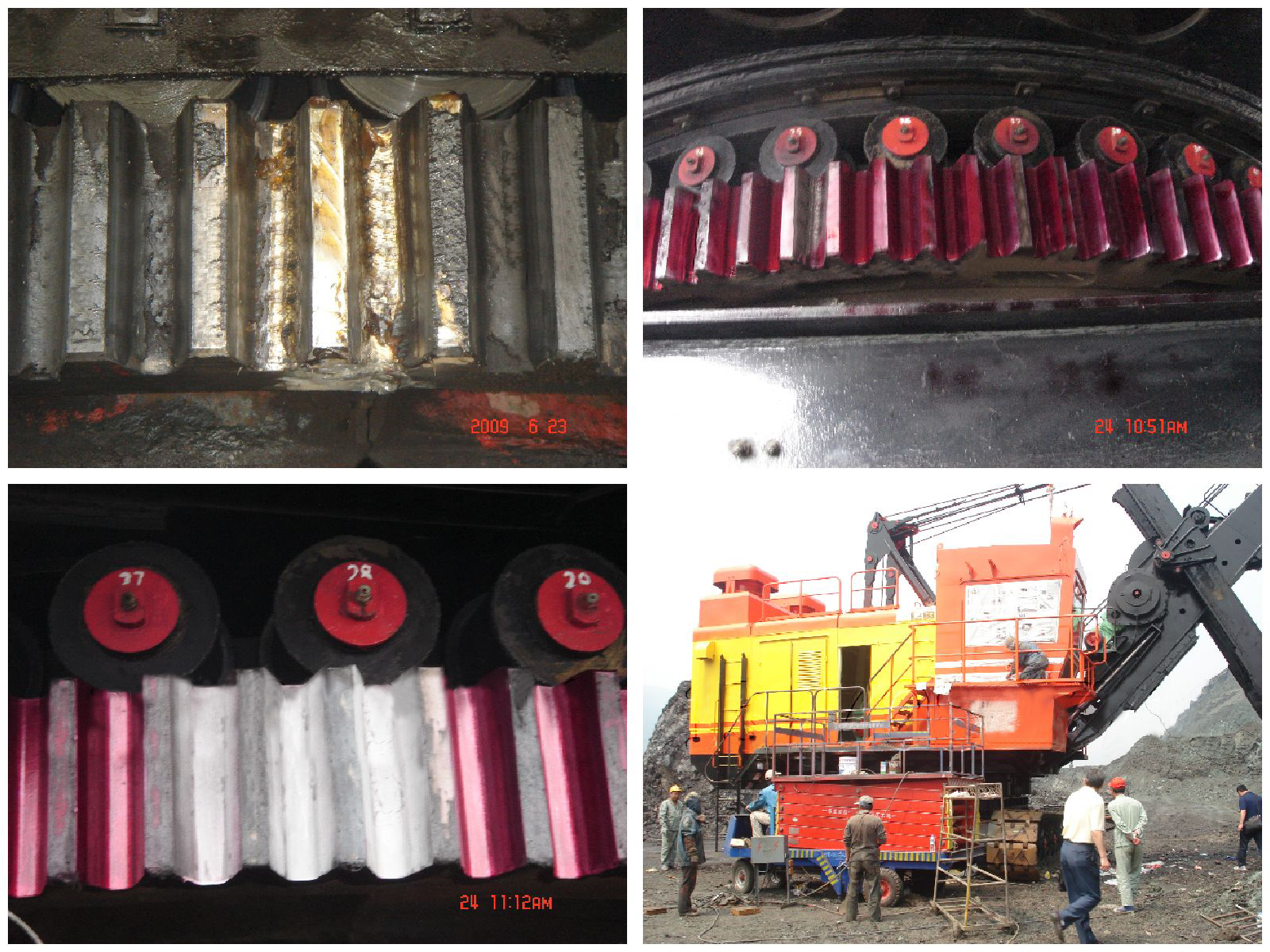 电铲回转大齿圈断齿修复