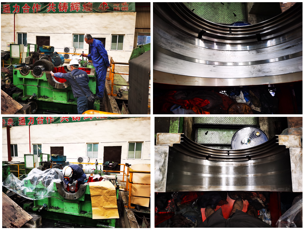 冷轧厂重卷机轴承孔磨损修复