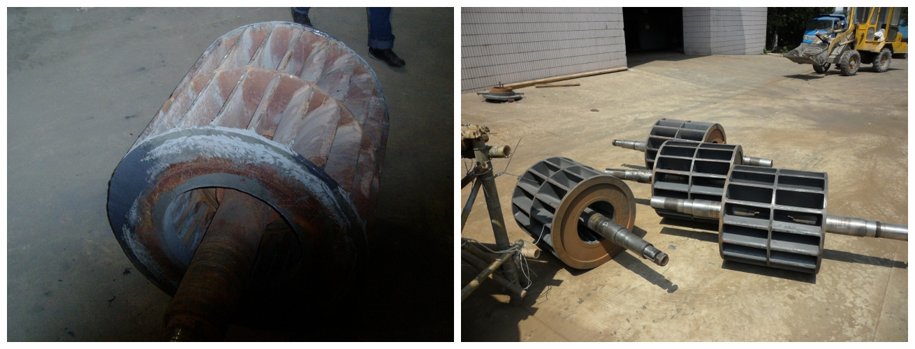 真空泵转子汽蚀磨损修复