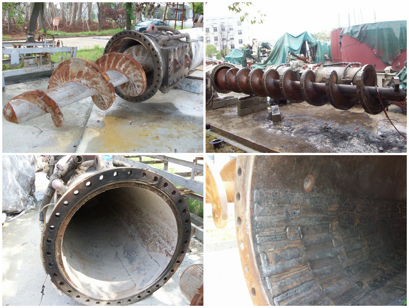 螺旋输送机磨损修复