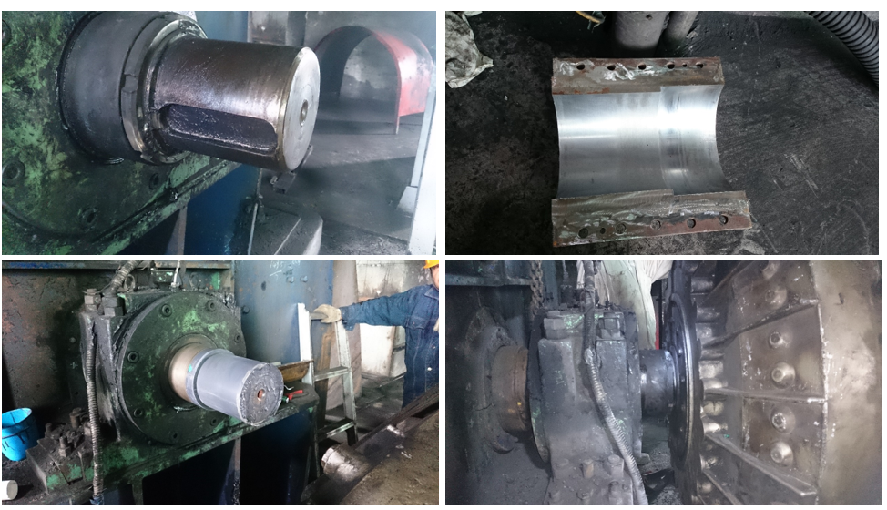 破碎机轴颈磨损修复