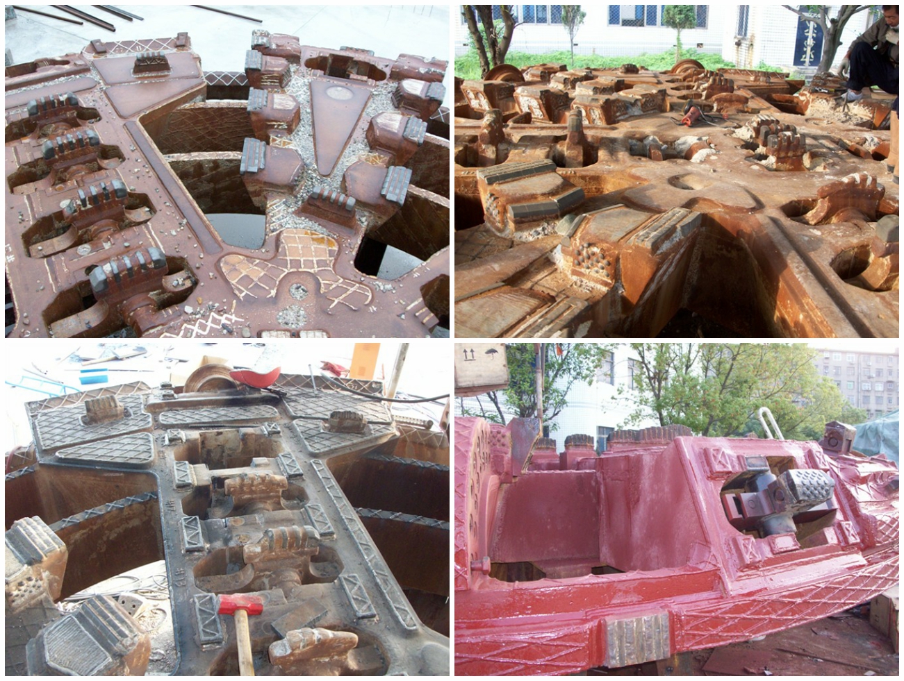 土压平衡盾构机刀盘磨损修复