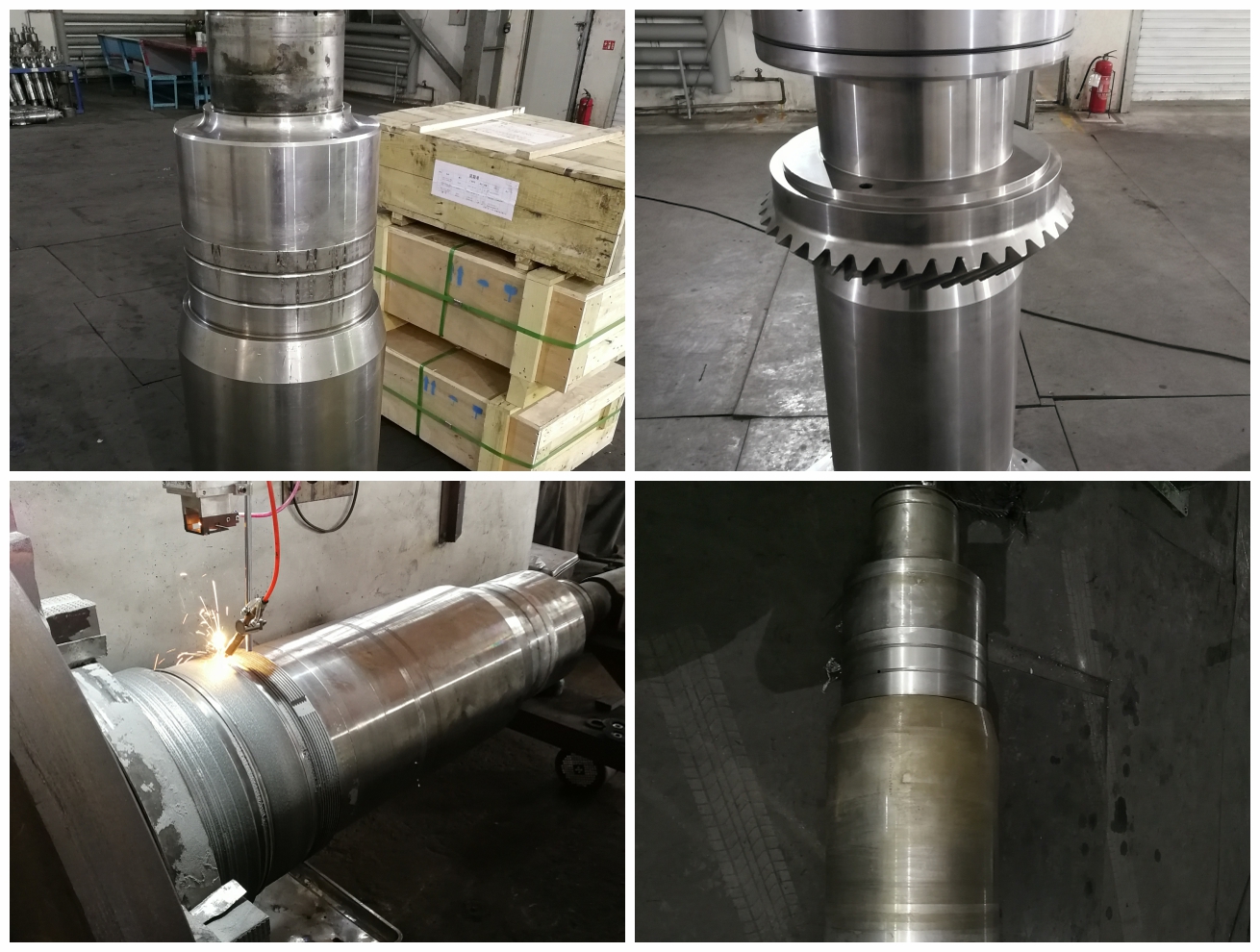 吐丝机轴颈磨损修复