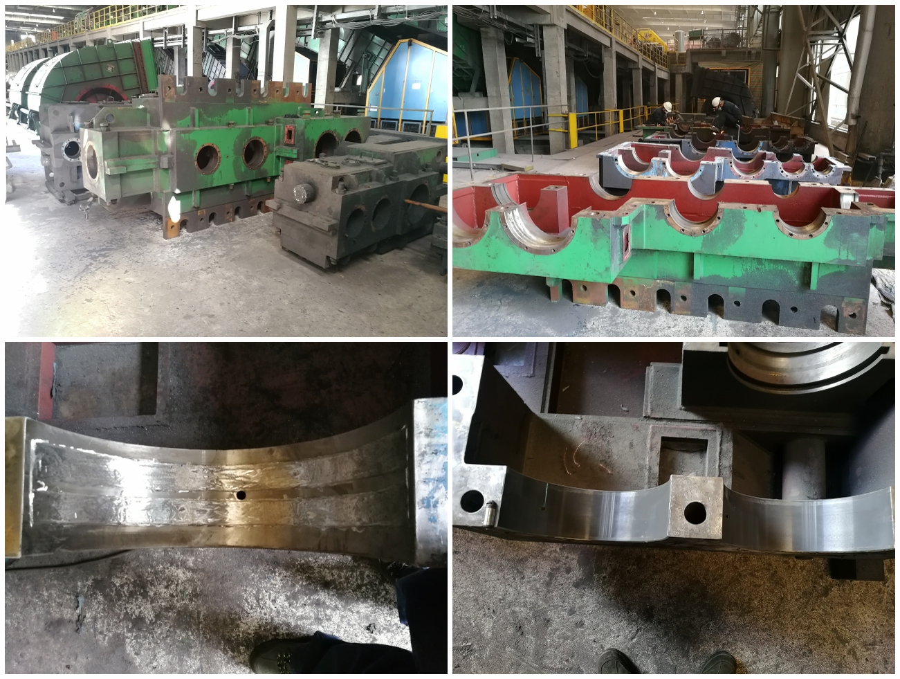 高线轧机减速机轴承孔磨损修复