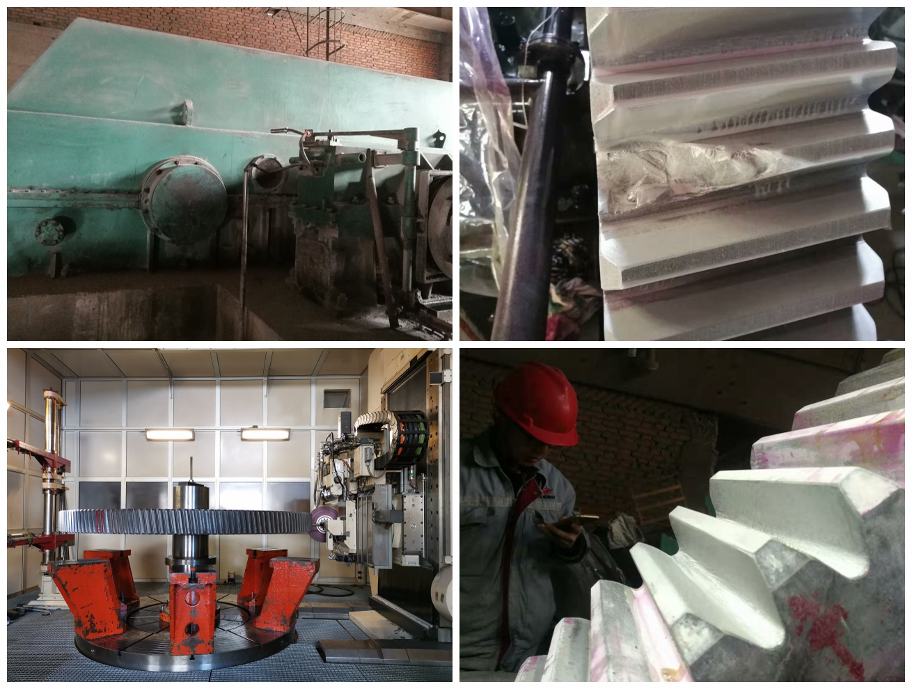 球磨减速机齿轮断齿修复